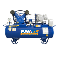 PUMA ปั๊มลม รุ่น PP23-PPM220V ขนาด 165 ลิตร 3 แรง มอเตอร์ PUMA  มอเตอร์ HITACHI  ปั๊มลม 3HP