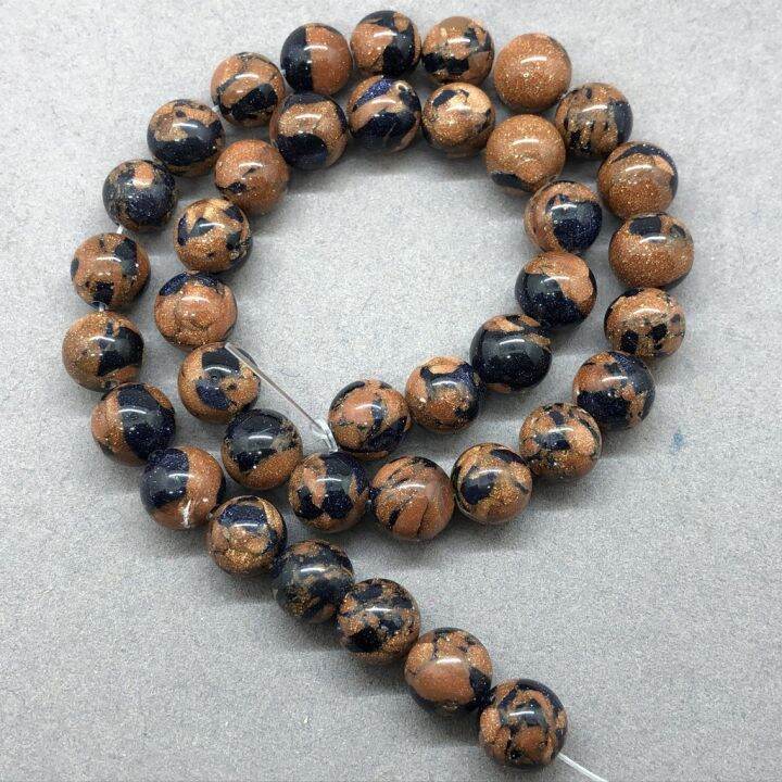 gold-and-blue-sand-stone-mixing-beads-natural-4-12mm-diy-for-celet-jewelry