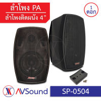 Soway SP-0504 ลำโพงแขวนผนัง ขนาด 4นิ้วลำโพงติดผนังลำโพงติดตามอาคารเสียงดีคมชัด 1เครื่อง