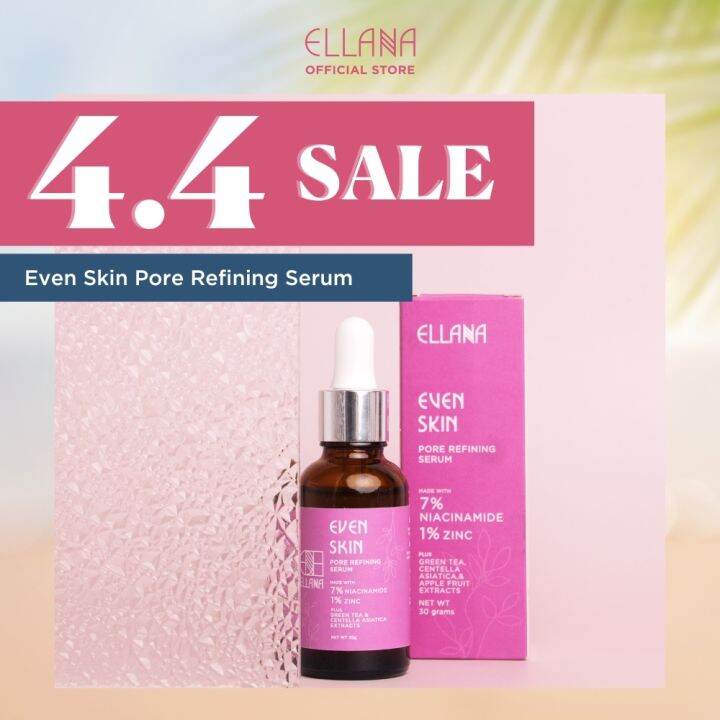 ELLANA Even Skin Pore Refining Serum (New) with 7 Niacinamide and 1