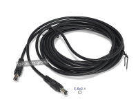 สายไฟ DC ตัว ผู้ ผู้ หัว ขนาด 5.5*2.1 มิลลิเมตร 18AWG สายชาร์จ ดีซี Power DC male/male Black 5เมตร