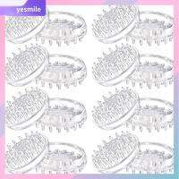 YESMILE 16 Pcs กลมกลมๆ ตัวป้องกันพรม หนามแหลม โปร่งใสโปร่งใส ผ้าคลุมขาเก้าอี้ สัมผัสที่สะดวกสบาย ใสสะอาด ถ้วยล้อยาง โซฟาปรับได้