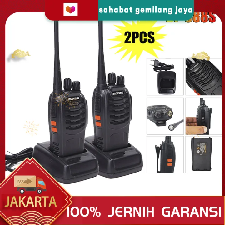 Dikirim Dari Jakarta) 2 Unit Baofeng 888s Pofung Walkie Talkie BF888s Radio  Komunikasi Walkie Talkie Komunikasi Radio Outdoor Komunikasi Mobil Alat / Radio HT Walkie Talkie Walky/Handy Talky Baofeng Satu Pasang | Lazada