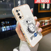 JIUMOO เคสสำหรับ OPPO A74 5G A54 5G ลายตัวถังท้องฟ้าใหม่กรอบสี่เหลี่ยมเคลือบพื้นผิวเคสซิลิกาเจลนิ่มกันกระแทกเคสมือถือฝาครอบป้องกันเลนส์กล้องถ่ายรูปรวมทุกอย่าง