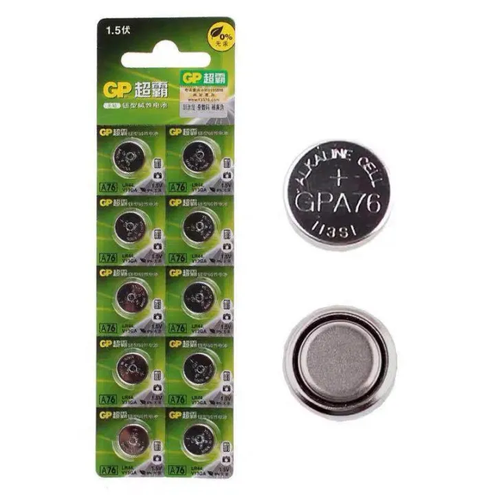 GP super A76 LR44 button battery 1.5 V AG13 GPA76 digital display vernier caliper gm model