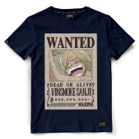 เสื้อยืดวันพีช One piece  / SANJI-WANTED สีกรม เสื้อยืดฤดูร้อน