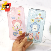 เคส 7+/i11/i13/i13promax/i14/i14pro/i14promaxเคสนิ่มสีใสด้านหลังนูนมองเห็นตัวเครื่อง ขอบหนากันกระแทกได้เป็นอย่างดี