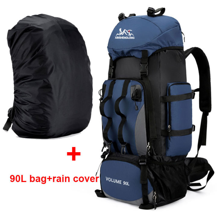 90L Camping Shoulder Bag Hiking Trekking Bag Backpack Large Capacity Travel Outdoor Sports Bags Men Molle Bag Belt Luggage Sport
