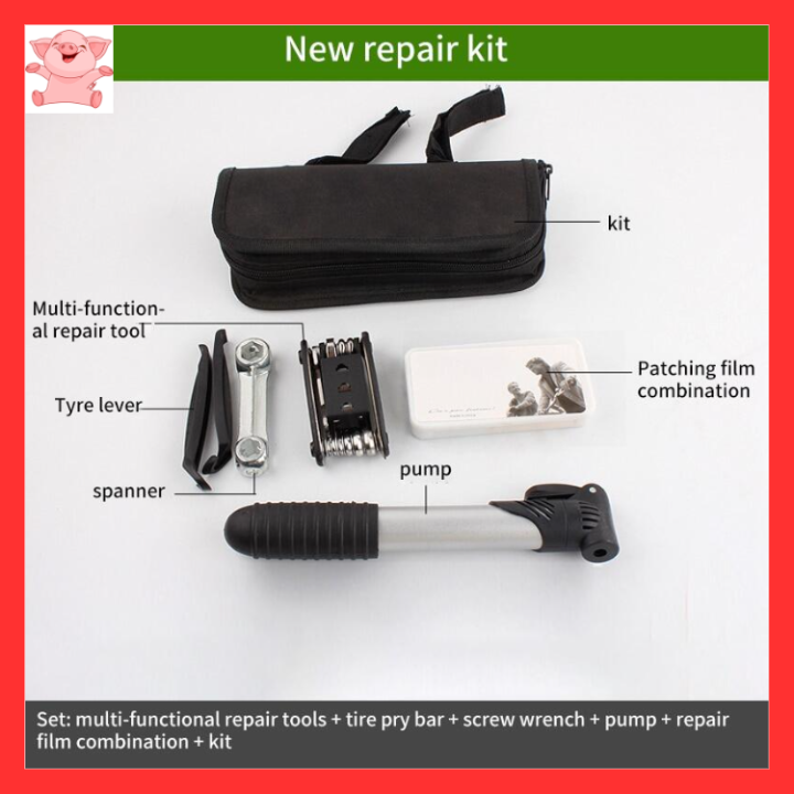 Big&Bouncy hub Multipurpose Bike Vulcanize Tire Repair Kit with Pouch