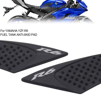 Tank Traction Pads For YAMAHA YZF-R6 2006-2020 Motorcycle Gas Knee Grip Protector Anti Slip Sticker Fuel R6 2021 YZFR6 2018 2017