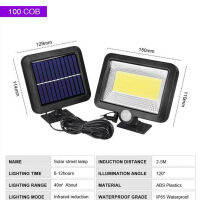 Bang Bon 100LED ไฟพลังงานแสงอาทิตย์ ไฟฉุกเฉิน ไฟภายนอกอาคาร Solar ใช้พลังงานแสงอาทิตย์ ไฟติดผนัง สวน COB LED โคมไฟถนนโซล่าเซลล์ กันน้ำได้ ทนความร้อน ของแท้ Solar Wall Light Outdoor