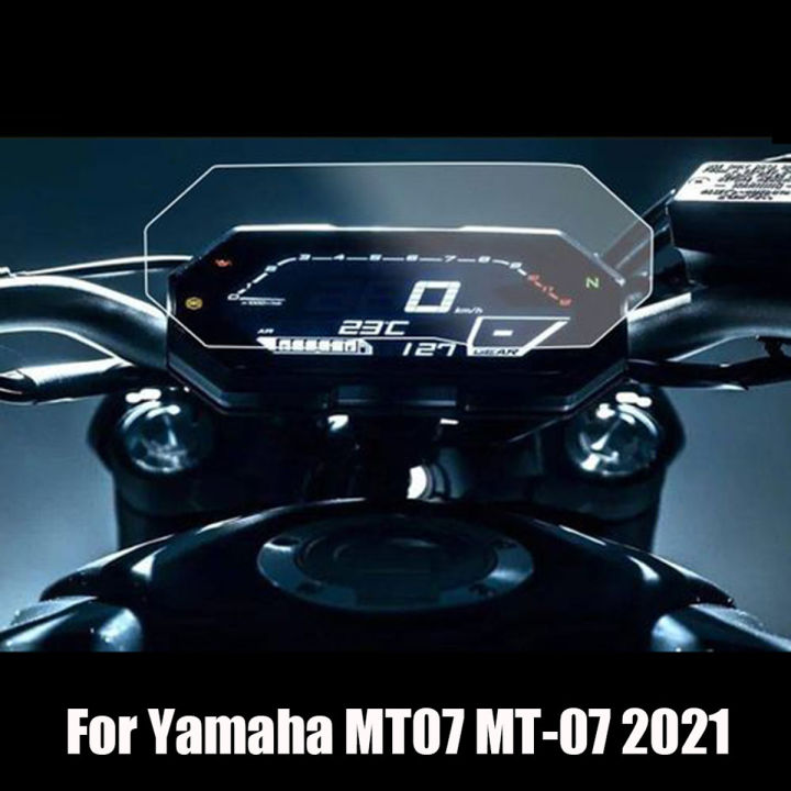 yamaha-mt-07-2021รถจักรยานยนต์เครื่องมือแดชบอร์ดเครื่องวัดความเร็วฟิล์มกันรอยสำหรับ-yamaha-mt-07-mt07-mt-07-2021