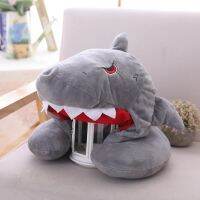 Cute Animal Shark 2 In 1 Hooded U Shaped Neck Pillow Cap Travel Hoodie Cartoon Dinosaur Panda Neck Support Head Rest Sleep Travel pillows