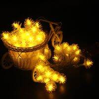 2m 3m 4m 5m 10m Pine Cone pendants Fairy led garland on AA batteries Christmas outdoor string lights New year party wedding deco