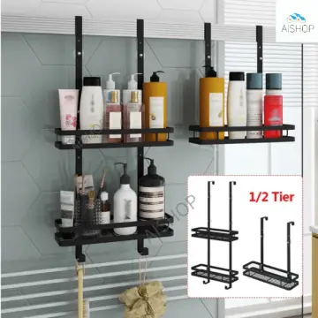 Hanging Bath Shelves Nail Free Shampoo Holder Storage Shelf Rack