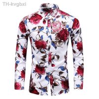 ♧✼ Hot Sale 2023 New Fashion Printed Mens Shirt Size Sleeve Shirts Male Mens Office M-7XL