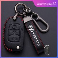 เคสกุญแจรถยนต์หนังสำหรับ Hyundai Accent,สำหรับ Hyundai Getz Reina Kona I10 I30 I20 HB20 IX25 IX35 TUCSON Avante IX45