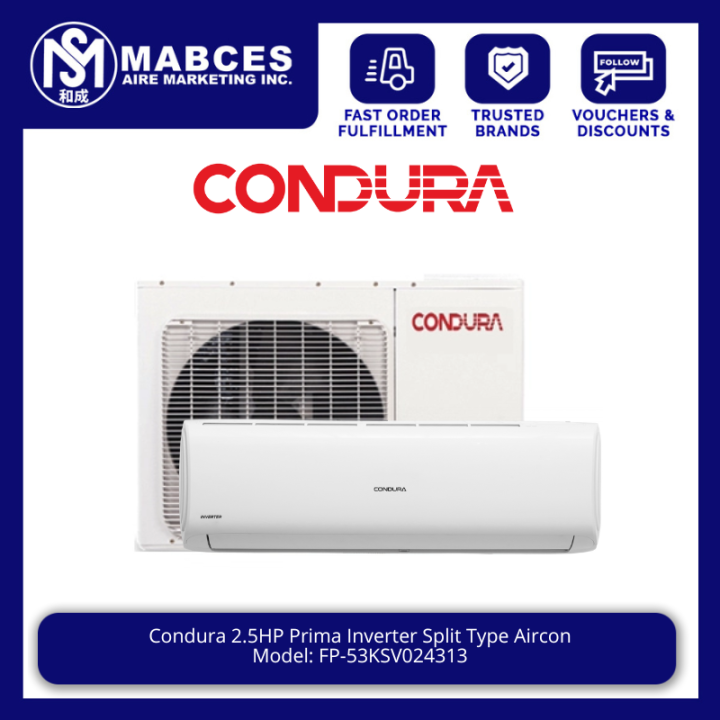 condura 2.5 hp inverter