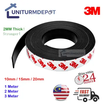 1Meter/LOT Rubber Magnet 10*1.5 mm With Self Adhesive Flexible Magnetic  Strip Rubber Tape Width 10mm Thickness 1.5mm