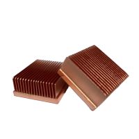 DIY 2pcs/lot 25x25x11mm copper heat sink power supply CPU Copper heatsink single board computers heat sink Heatsinks