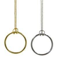 【CC】 1PC And Chain (Large Ring) Tricks Street Close Up Prop Metal Knot Game Show