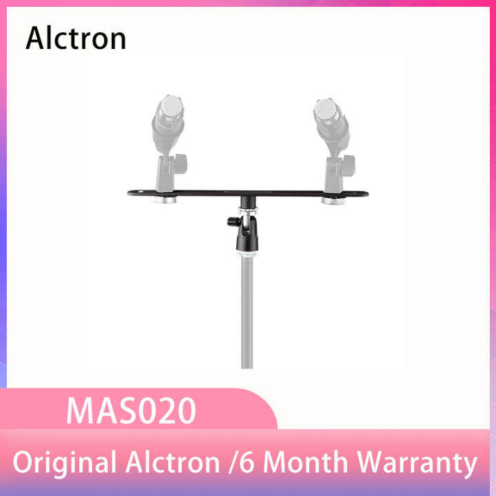 Alctron MAS020 Double Microphone Stand Stereo Recording Dual Microphone