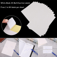 Dfbbghy 5 tờ giấy đồ dùng học tập văn phòng tách A4 trắng dán tag nhãn gói