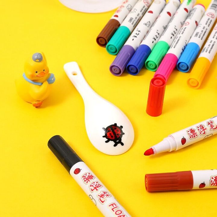 8-12-colors-magical-water-floating-student-painting-brush-whiteboard-markers-pen-suspension-kids-educational-painting-pen-toys