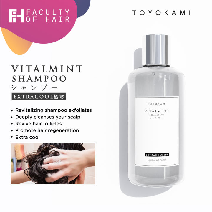Toyokami Vitalmint Shampoo Hair Extra Cool Hair Loss Sensitive Scalp  Irritation Sebum Control Hair Growth 250ml | Lazada
