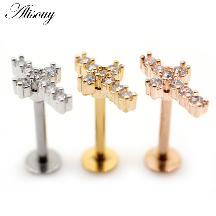 alisouy-2pc-steel-zircon-cz-cross-16g-tragus-helix-labret-lip-bar-rings-stud-cartilage-ear-piercings-body-jewelry-for-women-men