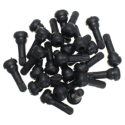 Snap-in Tyre Tire Valve Stems Tire Valve With Dust Cap Auto Professional Spare Parts 50pcs Tr413 Short Rubber Tubeless Black