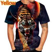 ใหม่แฟชั่นผู้ชายผู้หญิง3D สัตว์ Tiger พิมพ์เสื้อยืด Casual Unisex Tops Tees XS-6XL