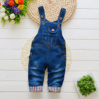 Fashion IENENS เด็กทารกเด็กชายยาวกางเกง Denim เสื้อผ้า Overalls Dungarees เด็กวัยหัดเดินทารกกางเกงยีนส์ Jumpsuits เสื้อผ้าชุดกางเกง 1 2 3 4 ปี