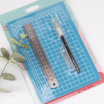 3PcsSet Cutting Board Set Washi Tape Tools Craft Mat Stationery Office A5 Size Presented By Kevin&amp;Sasa Crafts