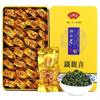 Tea Tieguanyin [ชนะเหรียญทองในการแข่งขัน Tea King] Anxi 2023ใหม่เกรดพิเศษชากลิ่นกล้วยไม้กล่องของขวัญ500กรัม