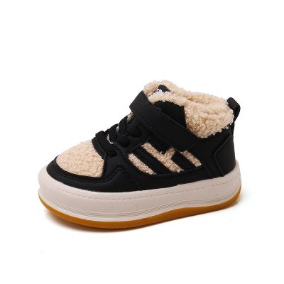 Girls Cotton Shoes Children Plush Thickened Anti-skid Shoes Boys Warm Sports Shoes Baby Soft Comfortable Winter Sneakers