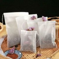 50Pcs Disposable Tea Filter Bags with String Heal Seal Food Grade Non-woven Fabric Spice Teabag Teaware