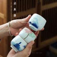 ชุดถ้วยหลักเดี่ยวถ้วยชาเดียวของ Jianmei Jingdezhen ถ้วยชากังฟูถ้วยชามือเซรามิกเพ้นท์สี