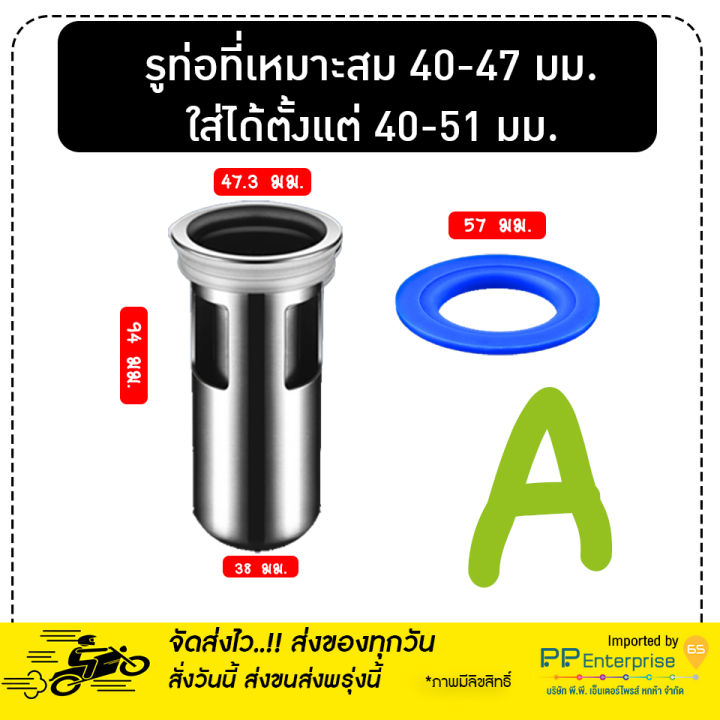 สินค้าลิขสิทธิ์-saun-glin-กระบอกสแตนเลส304-หนา-กันกลิ่นเหม็น-กันแมลงจากท่อน้ำ-ติดตั้งง่าย-หมดปัญหากลิ่นเหม็นจากท่อระบายน้ำ