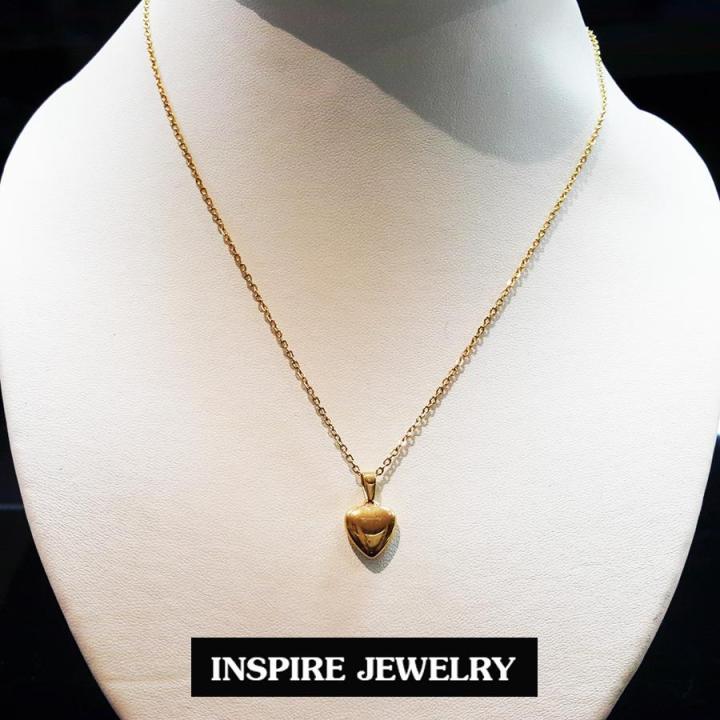 inspire-jewelry-จี้รูปหัวใจพร้อมสร้อยคอยาว-18นิ้ว-บรรจุในกล่องสวยงาม-งานปราณีต