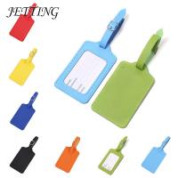 【DT】 hot  1Pc Portable Pu Leather Suitcase Luggage Tag Label Bag Pendant Handbag Name ID Address Tags Travel Accessories