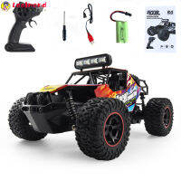 Leal In Stock 1:16 2.4G รีโมทคอนโทรลรถปีนเขาพร้อมไฟ2WD คันเร่ง Big-Foot ความเร็วสูง Rc รถของเล่นสำหรับชาย