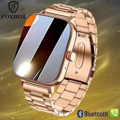 ZZOOI Foxbox Full Touch Bluetooth Call Custom Dial Watch For Women Smart Watch Ladies Smartwatch 2022 Music Playback Clock Bracelet