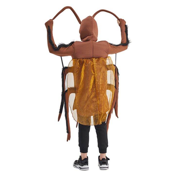 Kids Adult Funny Cockroach Halloween Costume Children Insect Cosplay