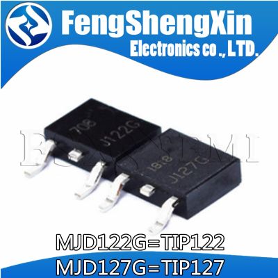 100pcs/lot New MJD122G MJD122T4G J122G TIP122 MJD127G MJD127T4G J127G TIP127 TO-252  Power Transistor