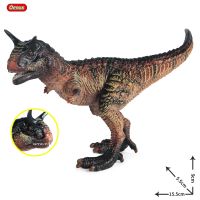 Oenux Jurassic Carnivorous Carnotaurus Figures Dinosaur Brinquedo Tyrannosaurus Model Collection PVC High Quality Toy Kids Gift