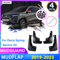 บังโคลนรถ KLNU สำหรับ Dacia Spring 2022ไฟฟ้า EV 2019 ~ 2023ที่บังโคลนบังโคลนชายบังโคลนกระเซ็นอุปกรณ์เสริมรถยนต์ Stying