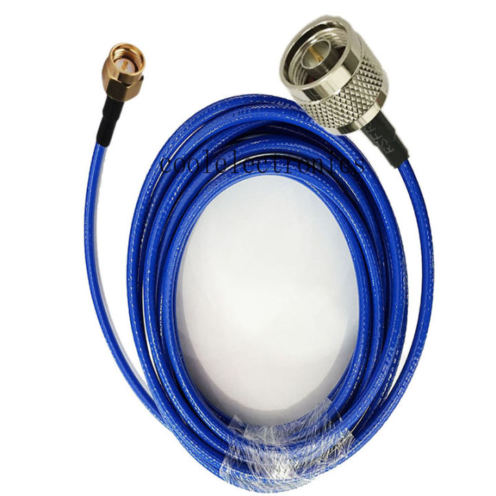 Blue Soft RG142 SMA Male to N Male RF Crimp Coax Pigtail Connector Cable 10/15/20/30/50cm 1/2/3/5/10M