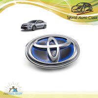 โลโก้ ตราโตโยต้า หน้ากระจัง ของแท้ โตโยต้า แคมรี่ สี ชุป+ฟ้า+ดำ Camry Toyota 4 ประตู ปี2012-2016 ขนาด 37CM*10CM  มีบริการเก็บเงินปลายทาง