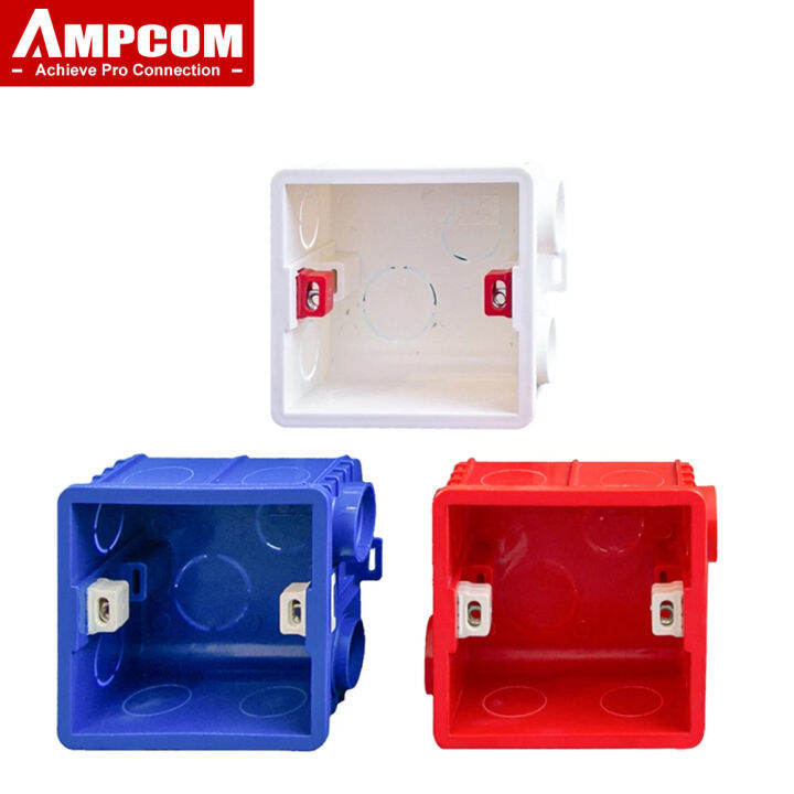 Ampcom 86 Type Mounting Box For 8686mm Wall Switch And Socket Face Plate Cassette Universal 2610